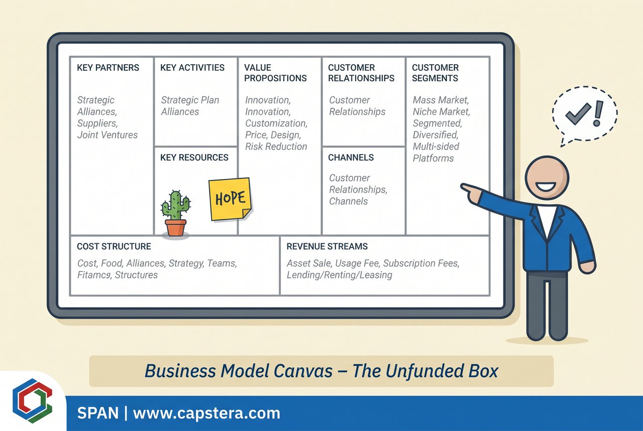 Business Model Canvas – The Unfunded Box